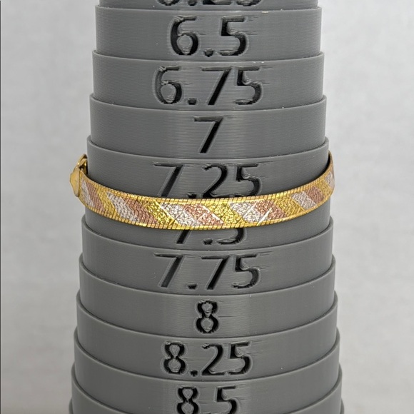 Vintage Italian Estate Gold Tone, Copper Tone and 925 Silver Bracelet lot C51 - Picture 7 of 9